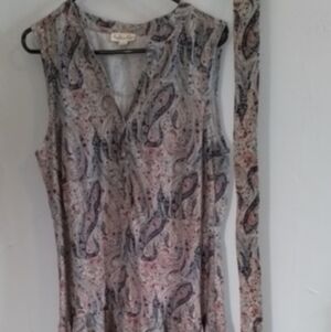Indigo Rose Paisley Sleevless Dress